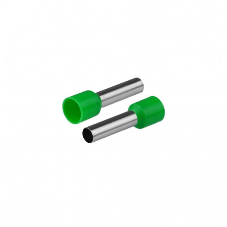 Isoleeritud juhtmeotsahülss juhtmetele 1x10mm2, hülsi pikkus 27,5mm, 50tk, roheline
