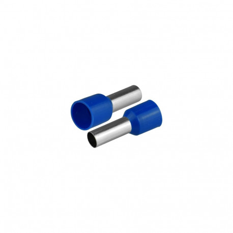Isoleeritud juhtmehülss juhtmetele 1x10mm2, hülsi pikkus 21,5mm, 50tk, sinine