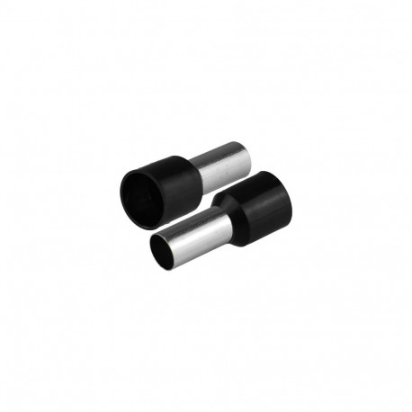 Isoleeritud juhtmeotsahülss 1x16mm2 juhtmetele, hülsi pikkus 22,2mm, must, 20tk