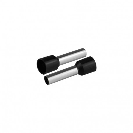 Isoleeritud juhtmeotsahülss 1x10mm2 juhtmetele, hülsi pikkus 27,5mm, must, 20tk