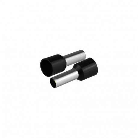 Isoleeritud juhtmeotsahülss juhtmetele 1x10mm2, hülsi pikkus 21,5mm, 20tk, must