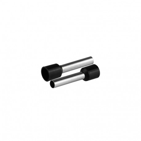 Isoleeritud juhtmehülsid 1x6mm2, hülsi pikkus 26mm, mustad, 20tk
