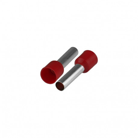 isoleeritud juhtmeotsahülss 1x10mm2, pikkus 27,5mm, 50tk, punane