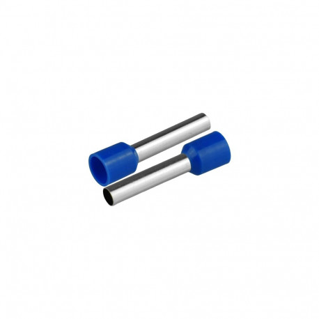 Isoleeritud juhtmeotsahülss 1x6mm² juhtmetele, pikkus 26mm, 50tk, sinine