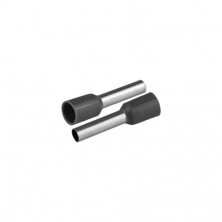 Isoleeritud juhtmeotsahülss 1x4mm2 juhtmetele, hülsi pikkus 19,5mm, 50tk, hall