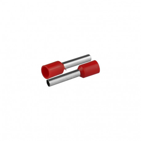 Isoleeritud juhtmeotsahülss 12,5mm2, hülsi pikkus 19,2mm, 20tk, punane