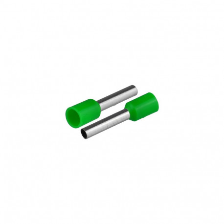 Isoleeritud juhtmeotsahülss 12,5mm² juhtmetele, hülsi pikkus 19,2mm, 20tk, roheline