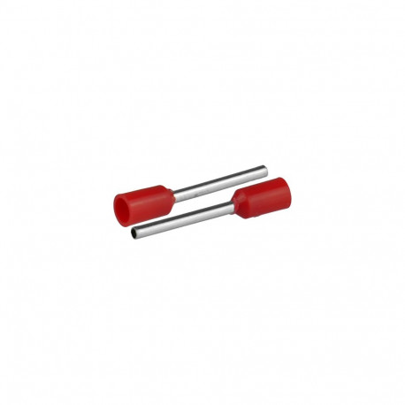 Isoleeritud juhtmeotsahülss 10,5mm² juhtmetele, hülsi pikkus 18mm, 20tk, punane