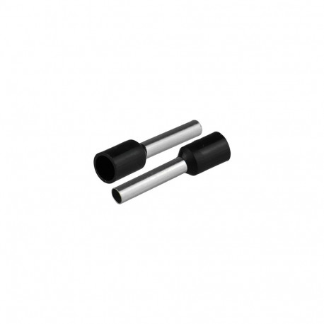 Isoleeritud juhtmeotsahülss 12,5mm2, hülsi pikkus 19,2mm, 20tk, must