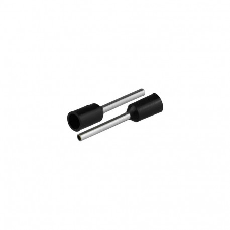 Isoleeritud juhtmeotsahülss juhtmetele 10,5mm², hülsi pikkus 16mm, must, 20 tk