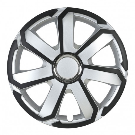 Kołpak samochodowy aerospin 16" cali czarno-srebrny