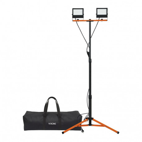 NIVALIS PRO LED-prožektorite komplekt 2 × 50W statiivi, juhtme ja kotiga