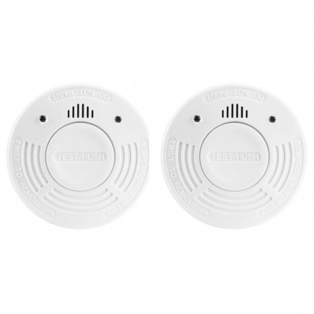 Alecto SD1010 2-Pack Smoke Alarm with 10-Year Battery Life