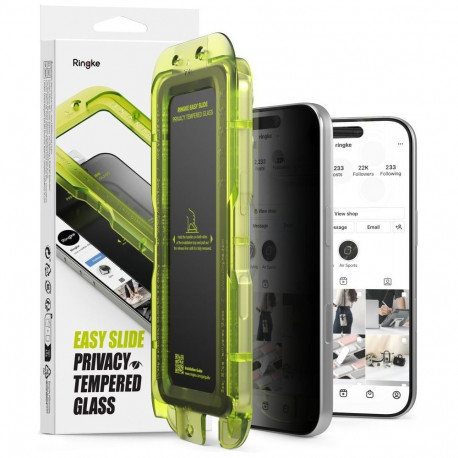 Ringke Ringke Easy Slide Privacy 2-Pack Tempered Glass for iPhone 18 Pro Max