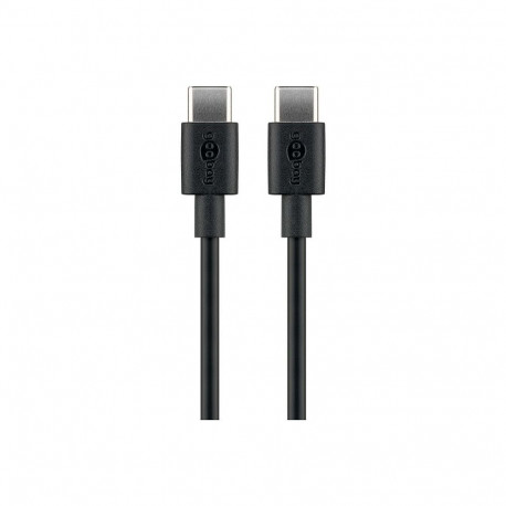 Goobay USB 2.0 kaabel USB-C pistik > USB-C pistik 0,5m laadimine kuni 60W, must