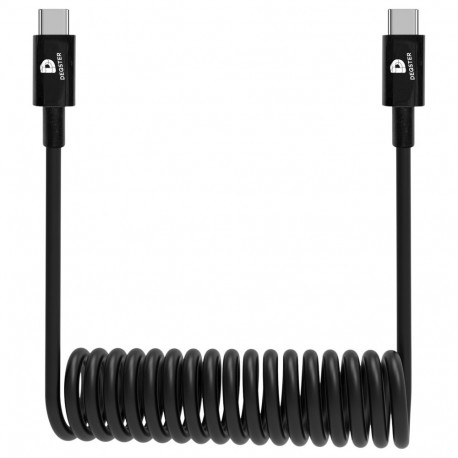 "DEQSTER Ladekabel Spiralform - USB-C zu USB-C"