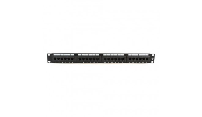 "19"" UTP Cat.6 patch panel, 24"