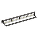 "19"" UTP Cat.6 patch panel, 24"