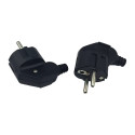 "Angled schuko power plug,"