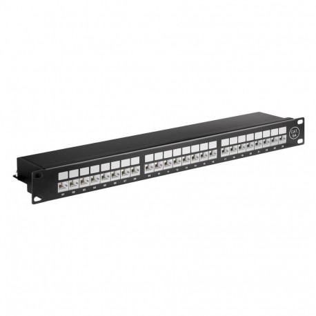 "CAT6a 24 port 19"" Patch Panel,"