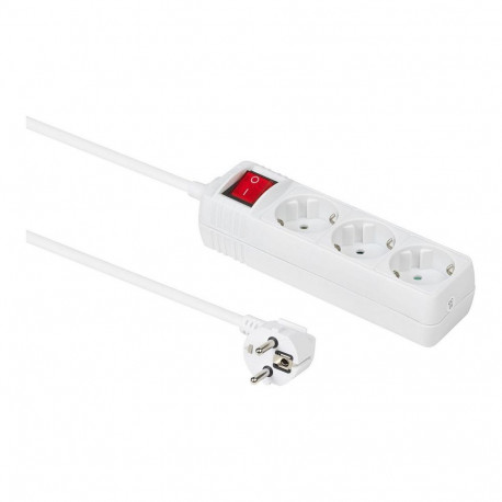 "3-way Schuko Socket 5m on/off"
