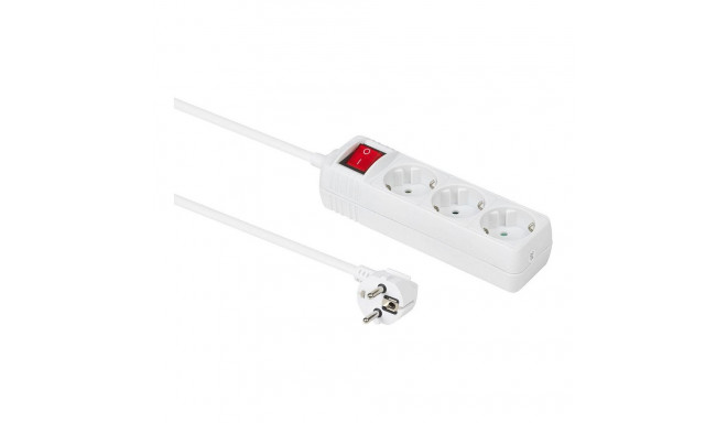 "3-way Schuko Socket 5m on/off"
