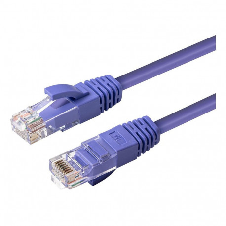 "CAT6A UTP 0.5m Purple LSZH"