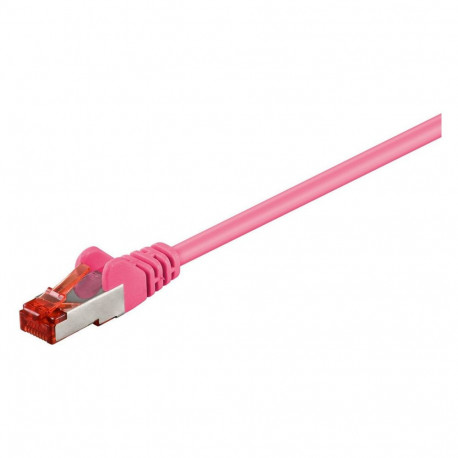 "F/UTP CAT6 0.25m Pink PVC"