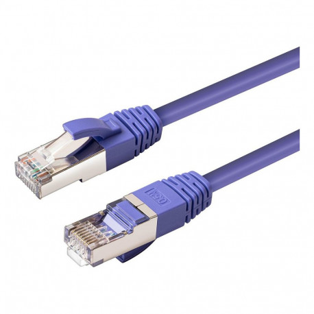 CAT6A S/FTP 0.5m LSZH, lilla