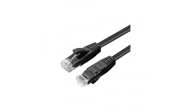 "CAT6A UTP 0.3m Black LSZH"