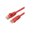 "CAT6A UTP 0.15m Red LSZH"