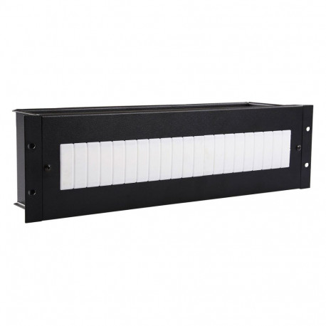 "3U 19inchELECTRICAL/DIN RAIL MODULE BLACK"