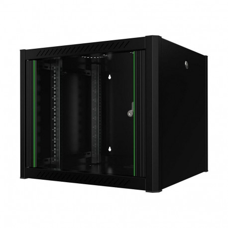 19inch 9U seinakinnitusega rack Pro 600 X 560 X 512mm, must