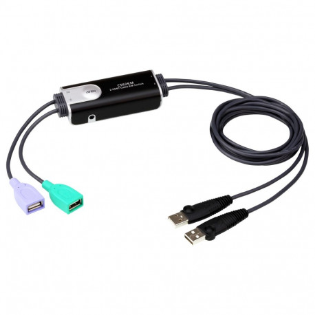 ATEN 2-pordiline USB kaabliga klaviatuuri- ja hiirelüliti 2x USB