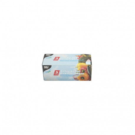 PAPSTAR külmutuskotid 14158 3,0l, läbipaistvad