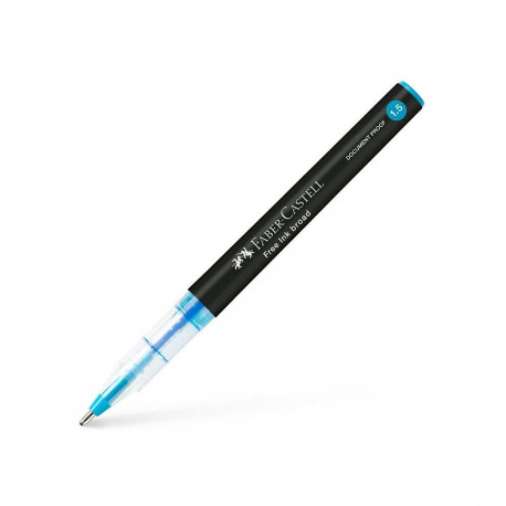 FABER-CASTELL tindirullik Free Ink 1.5mm sinise kirjutusvärviga, hall