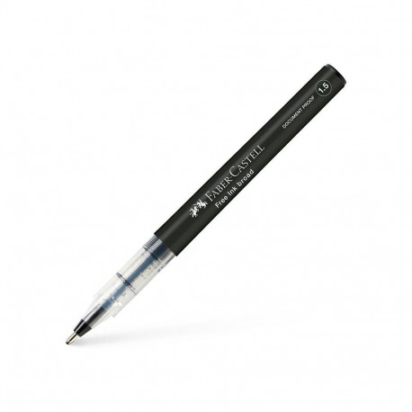 FABER-CASTELL Free Ink tindipliiats 1.5mm, hall, musta tindiga