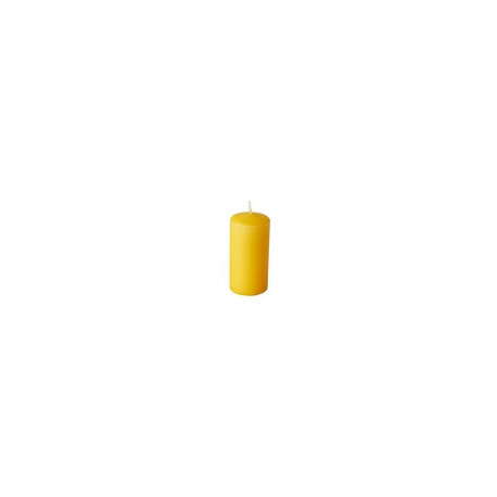 "CANDLE PAPSTAR Stumpenkerzen 10 cm goldgelb"