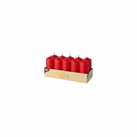 "CANDLE PAPSTAR Stumpenkerzen 9 cm rot"