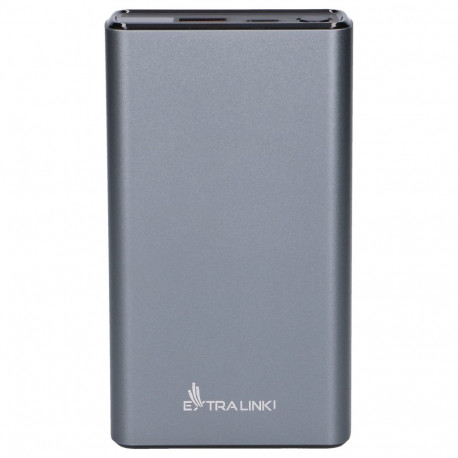 "Extralink EPB-126 Powerbank 20000mAh Silber, 45W PD, USB-C"
