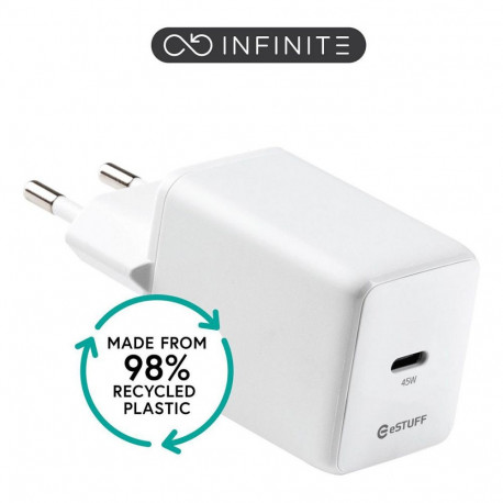 INFINITE (GRS) USB-C laadija EU PD 45W GaN, 1 x USB-C