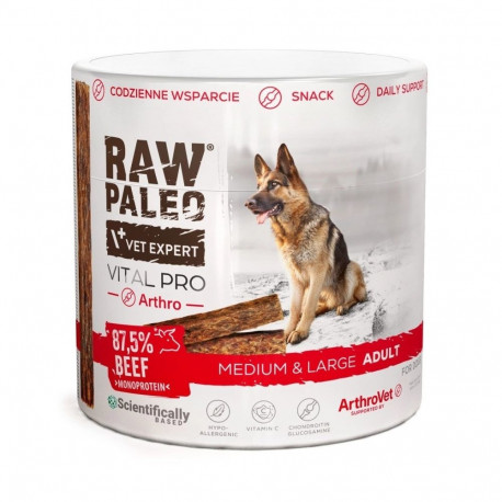 VETEXPERT Raw Paleo Vital Pro Arthro Beef Medium Large Mono - dog treat - 100g
