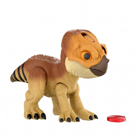 Jurassic World Rebirth interaktiivne dinosaurusemänguasi Primal Protector Aquilops Dolores, rünnak j