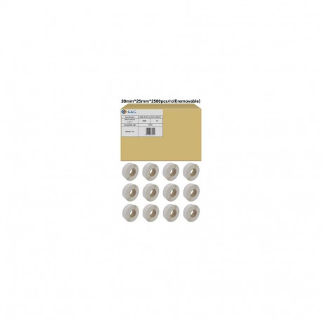 G&G 19803 printer label White Self-adhesive printer label