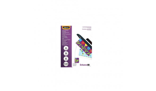 Fellowes A4 Pre-Punched 80 Micron Laminating Pouch