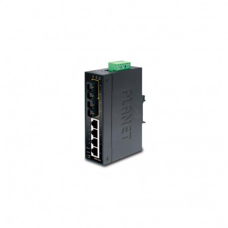 PLANET ISW-621 network switch Unmanaged L2 Fast Ethernet (10/100) Black