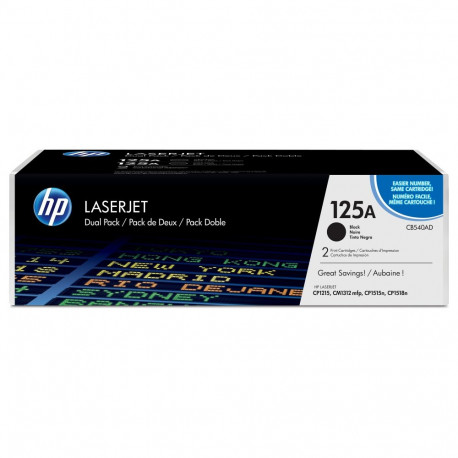 HP 125A CB540AD topeltpakk, must
