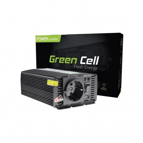Green Cell auto toiteadapter/inverter INV01DE 300W, must
