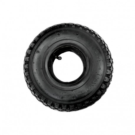 Geko Tyre and Tube G71030, 3.00-4, 2PR, 25cm height, 8.7cm width, for wheelbarrows and carts