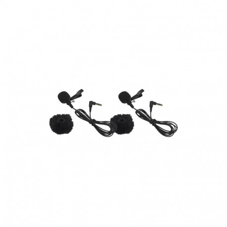 Hollyland Omnidirectional Lavalier Microphone (Black 2-Pack) for Lark Max 2